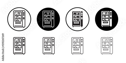 Vending machine icon Black and white logo