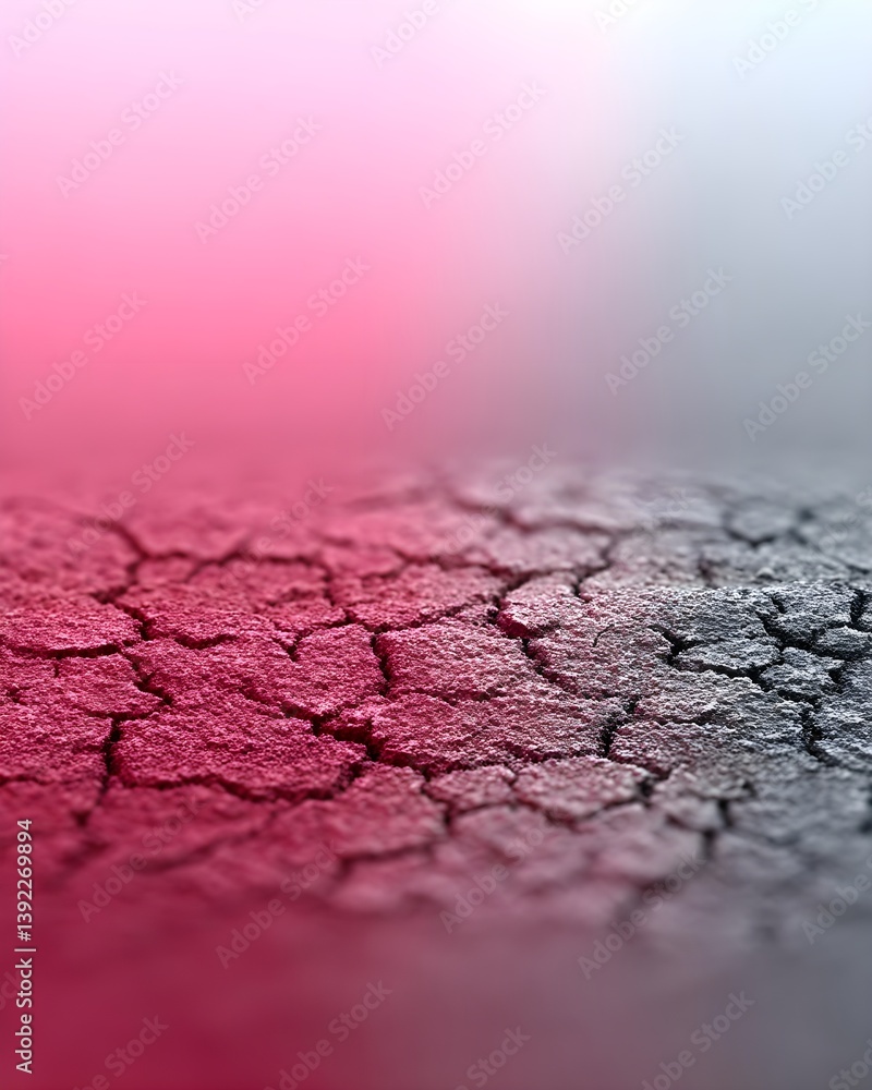 Obraz premium Abstract cracked surface with gradient background