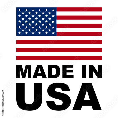 Made in the USA icons. Made in USA stamp