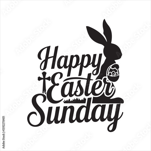easter sunday silhouette vector art