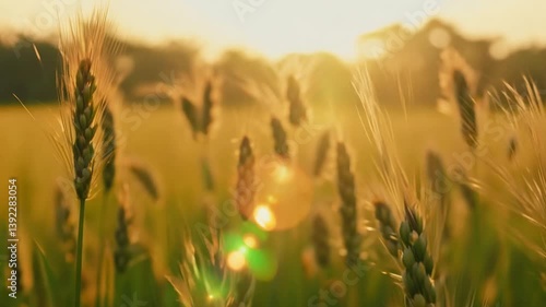 Golden Wheat Field at Sunset