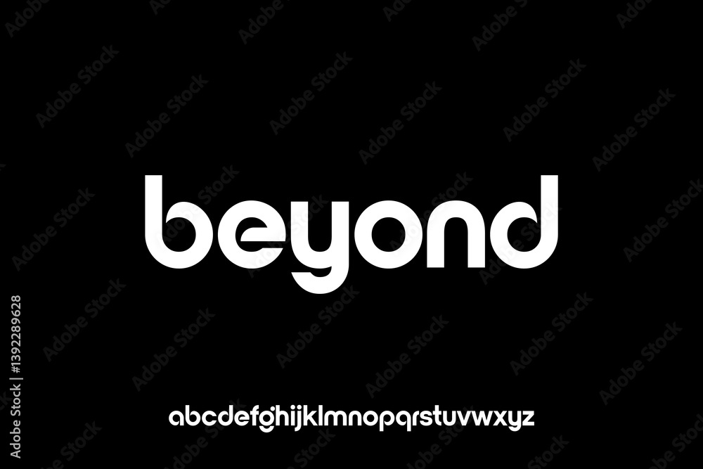 word of beyond . modern minimalist clean alphabet font. lowercase bold typography vector illustration design word of beyond . modern minimalist clean alphabet font. lowercase bold typography vector illustration design