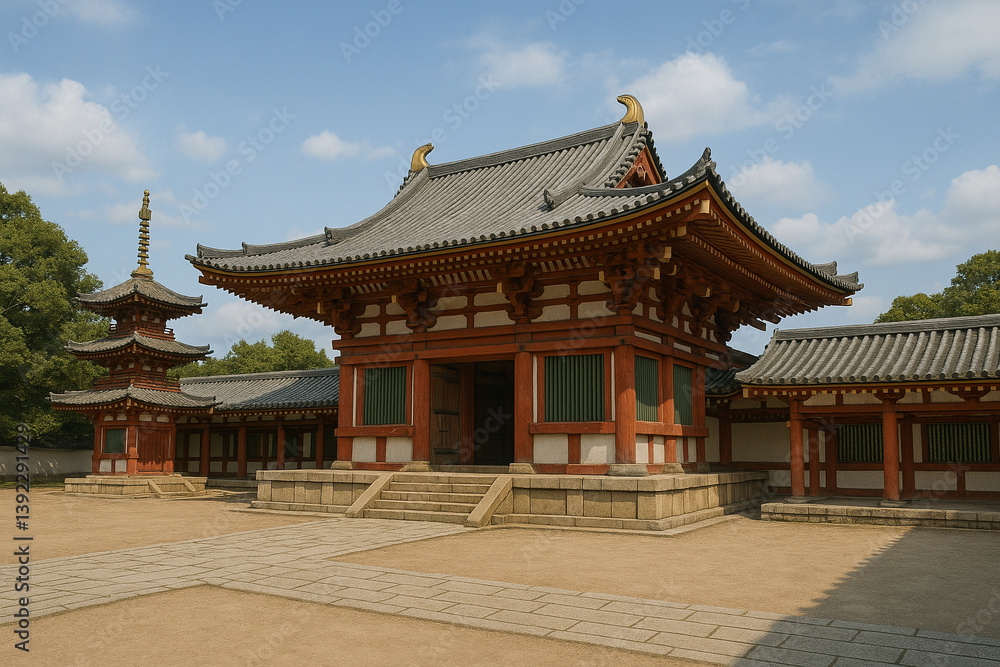 Naklejka premium 平安時代風