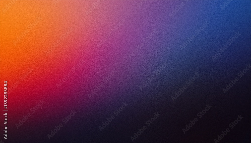 Obraz premium dark grainy color gradient background purple red orange blue black colors banner poster cover abstract design