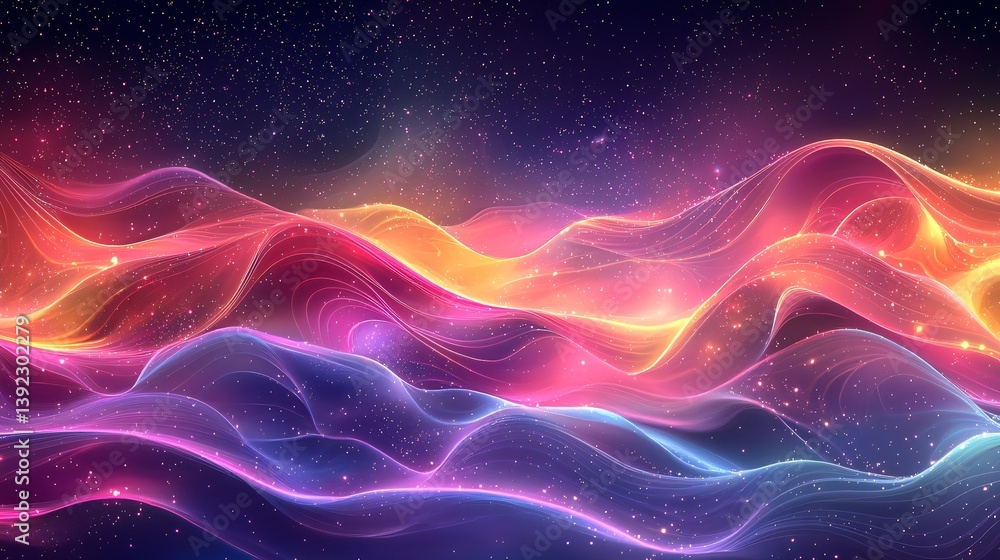 Obraz premium Colorful abstract waves