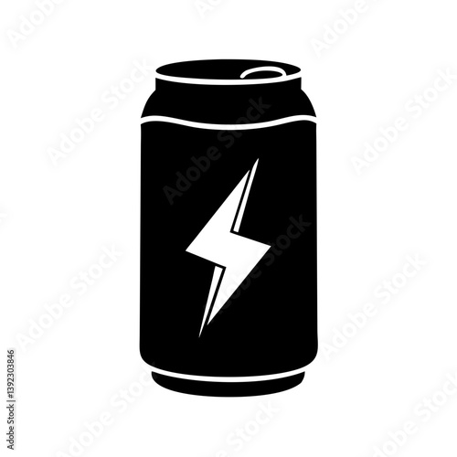 energy drink can icon, energy drink can line art - simple line art of energy drink can, perfect for energy drink can logos and icons