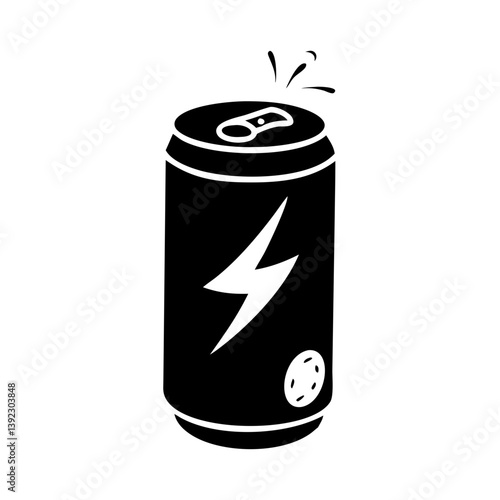 energy drink can icon, energy drink can line art - simple line art of energy drink can, perfect for energy drink can logos and icons