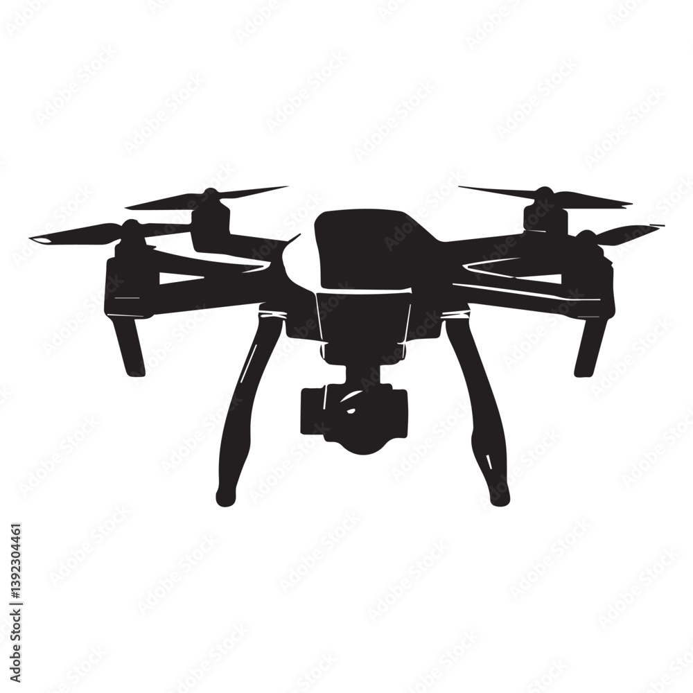 design illustration of a photography drone design illustration of a photography drone