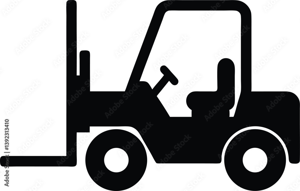 forklift truck silhouette vector. Forklift Trucks Vector Art forklift truck silhouette vector. Forklift Trucks Vector Art