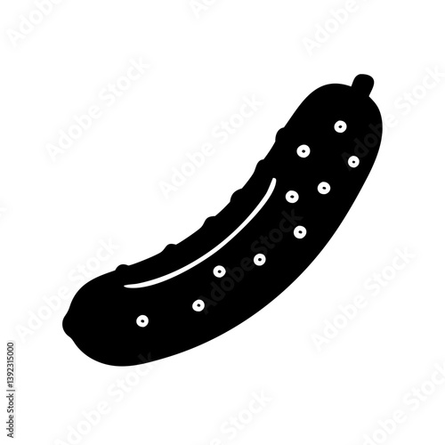 pickled cucumber icon, pickled cucumber line art - simple line art of pickled cucumber, perfect for pickled cucumber logos and icons