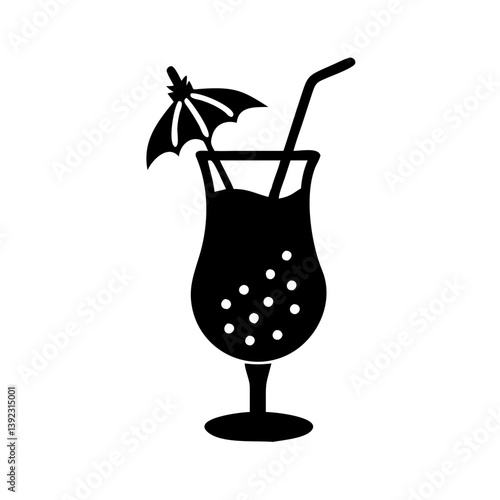 pi a colada icon, pi a colada line art - simple line art of pi a colada, perfect for pi a colada logos and icons