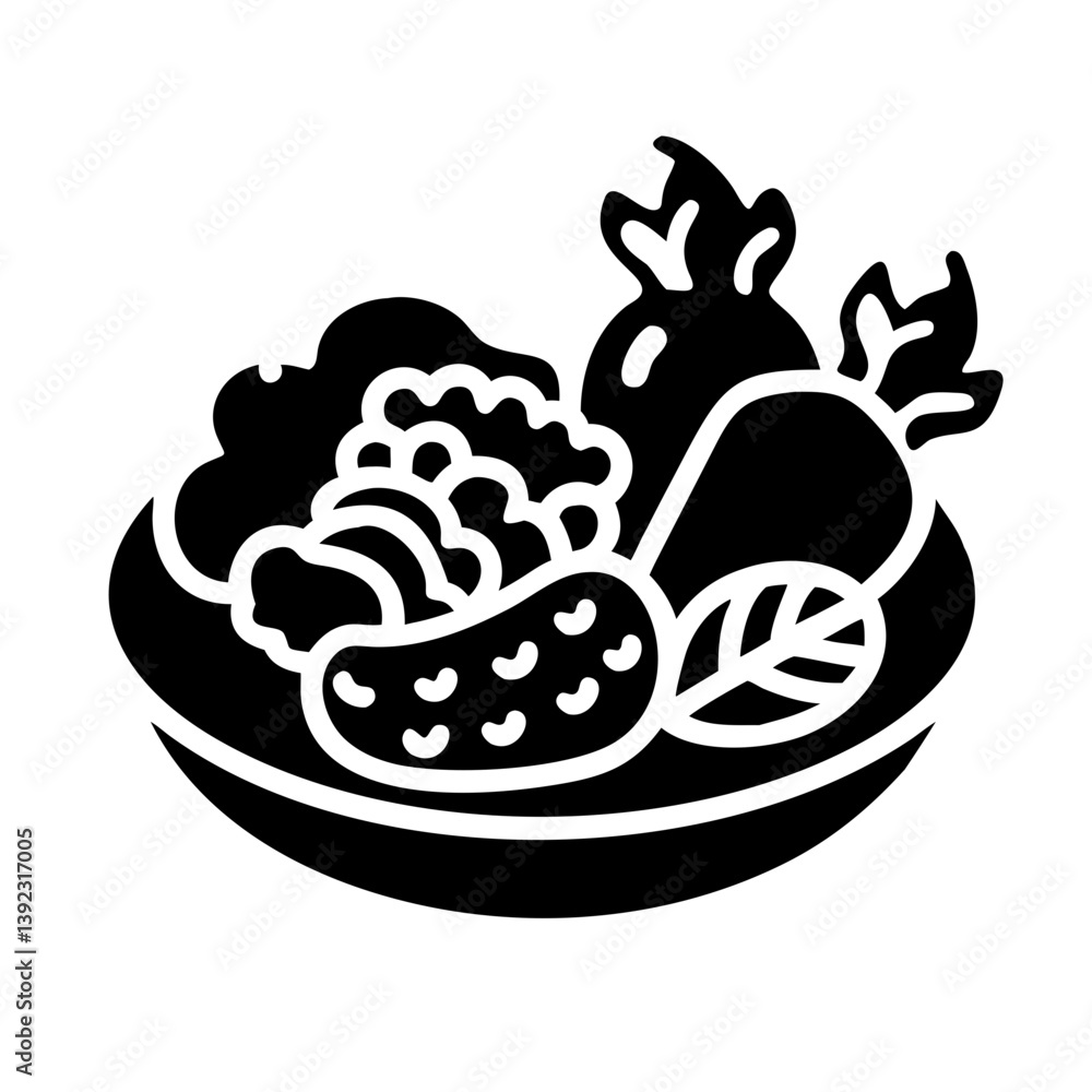 roasted veggies icon, roasted veggies line art - simple line art of roasted veggies, perfect for roasted veggies logos and icons roasted veggies icon, roasted veggies line art - simple line art of roasted veggies, perfect for roasted veggies logos and icons