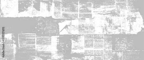 Obraz na płótnie Vector newspaper or magazine and newspaper paper grunge aged newsprint pattern background w salonie
