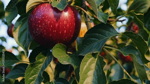 The Ripe Apple on Tree