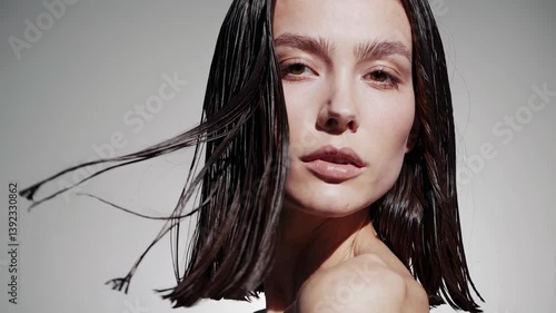 The Model with Wet Hair