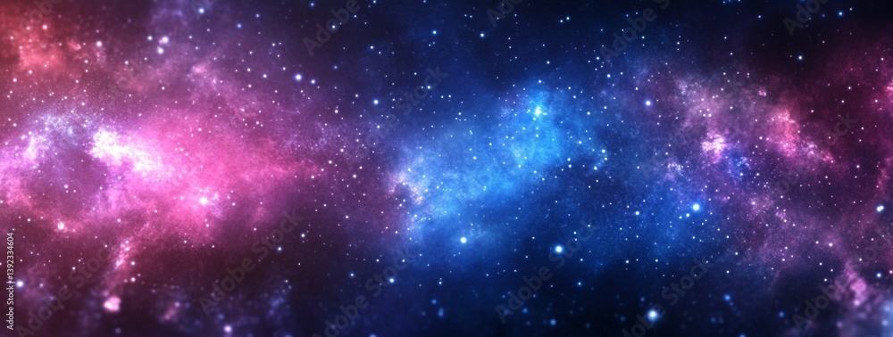 Fototapeta premium Cosmic Nebulae Display in Deep Space