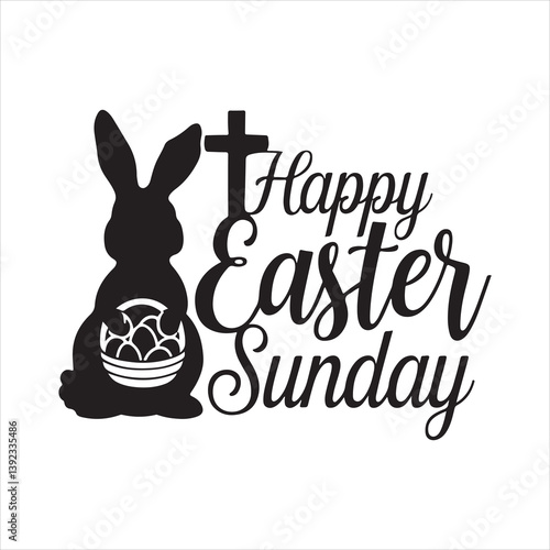 easter sunday silhouette vector art
