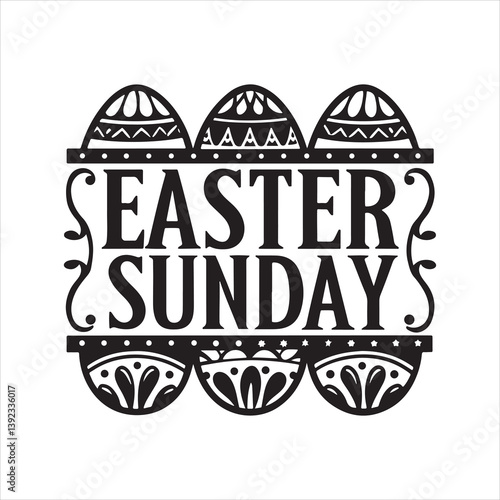 easter sunday silhouette vector art