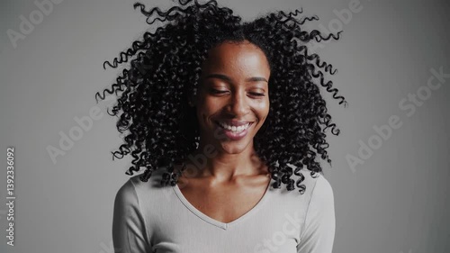 The Woman with Curly Hair