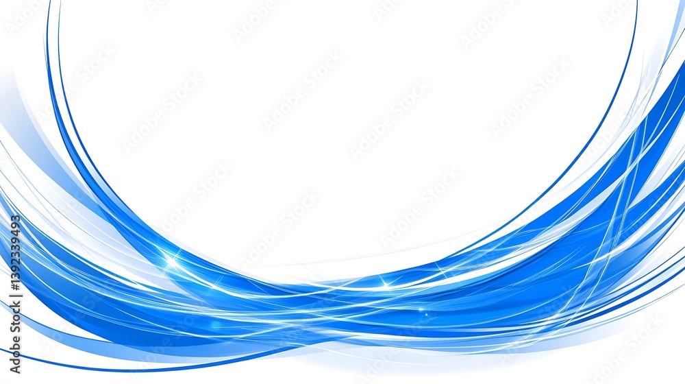 Dynamic blue wave design abstract background with light and transparent lines Dynamic blue wave design abstract background with light and transparent lines