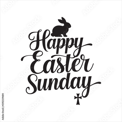 easter sunday silhouette vector art