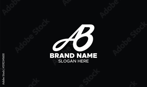 Alphabet letter icon logo AB, AB Letter logo Design Template Vector. Modern letters A B, A&B Alphabet icon.