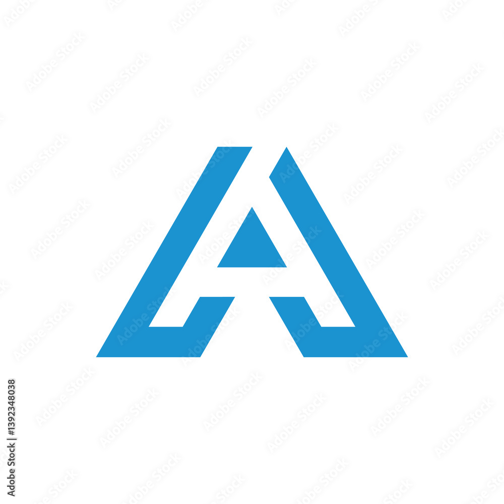Abstract Geometric Letter A Logo design vector template isolated on white background Abstract Geometric Letter A Logo design vector template isolated on white background