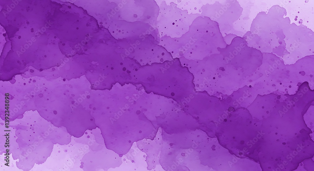 Obraz premium Fluid Purple Hues: An Abstract Watercolor Study AI Generated