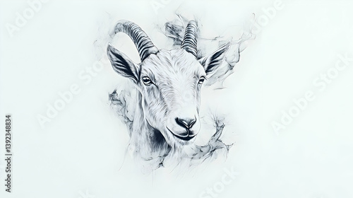 drawing goat illustration