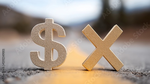 A dollar sign and an 
