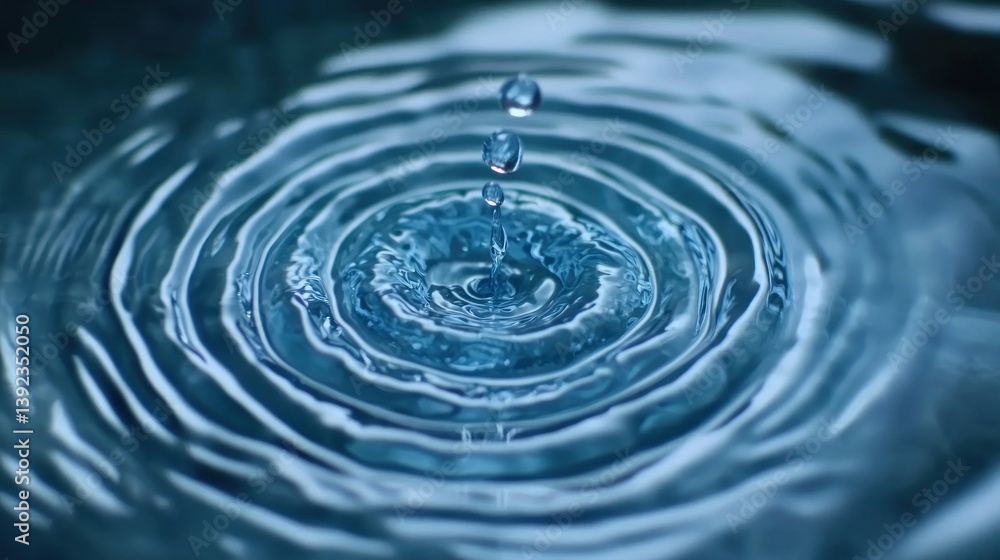 Water drop impact ripples Water drop impact ripples
