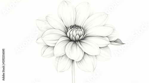 flower pencil sketch drawing illustration