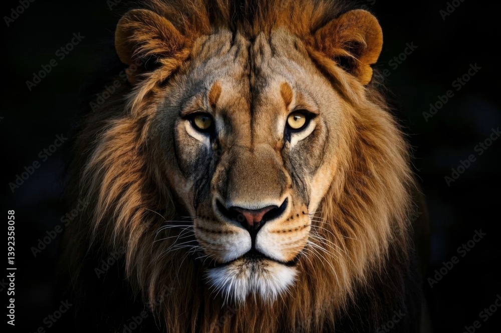 there is a lion that is looking at the camera there is a lion that is looking at the camera