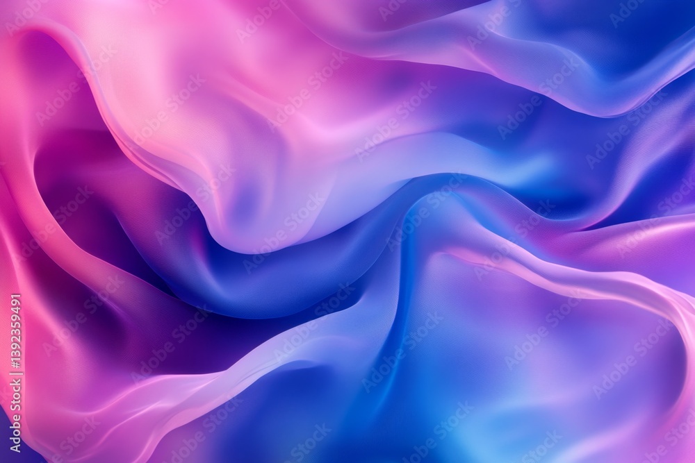 Abstract vibrant gradient draped fabric folds Abstract vibrant gradient draped fabric folds