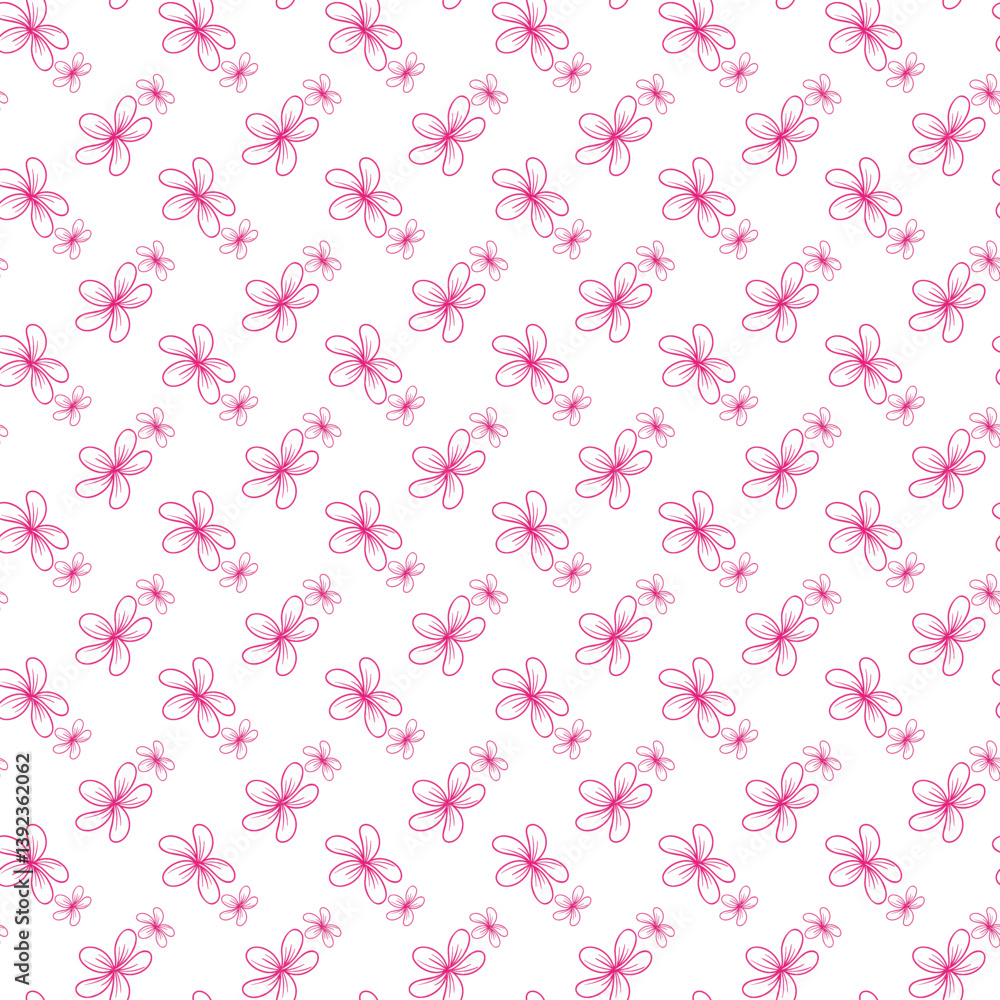 Magical Spring Garden Seamless Vector Pattern Design Magical Spring Garden Seamless Vector Pattern Design