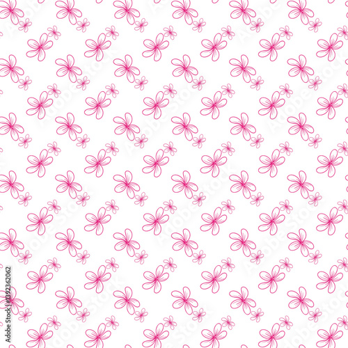 Magical Spring Garden Seamless Vector Pattern Design