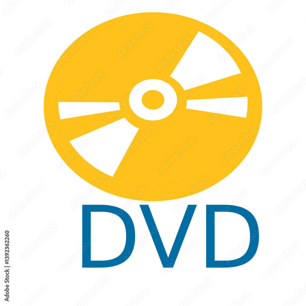 DVD illustration, clipart, isolated on white background DVD illustration, clipart, isolated on white background