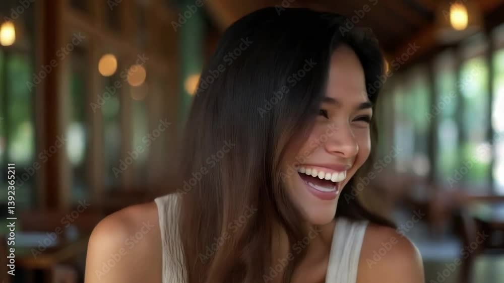 custom made wallpaper toronto digitalA Woman Laughs (1)