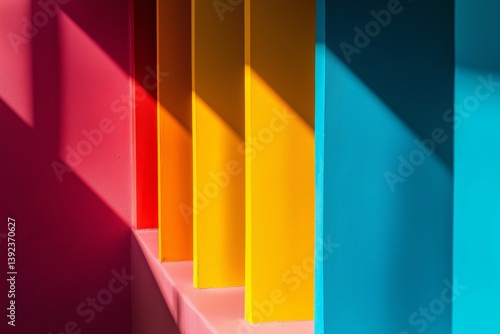 Wallpaper Mural Colorful abstract walls come together, blending hues to create a vibrant and inviting artistic atmosphere. Torontodigital.ca