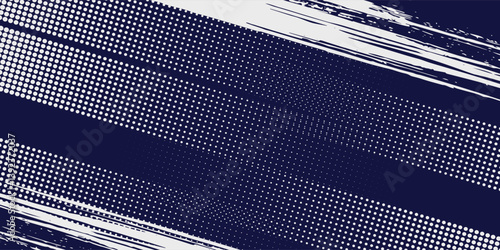 Dots halftone white and blue color pattern gradient grunge texture background. vector illustration eps10