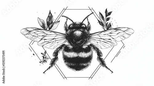 bumblebee drawing illustration