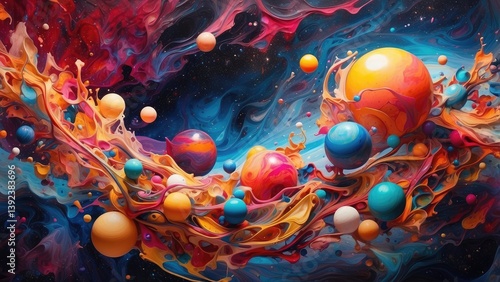 Image of a molecular structure comprising interconnected transparent spheres set against a soft