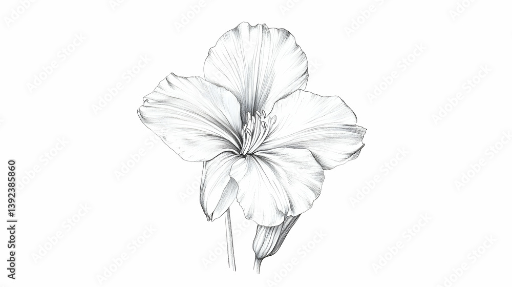 Fototapeta premium flower drawing images illustration