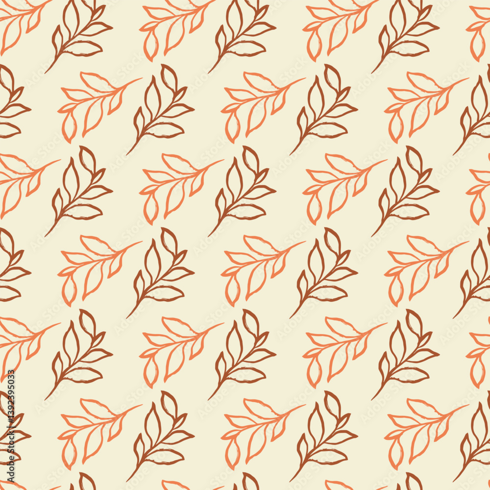 Minimalist Branches Seamless Vector Pattern Design Minimalist Branches Seamless Vector Pattern Design