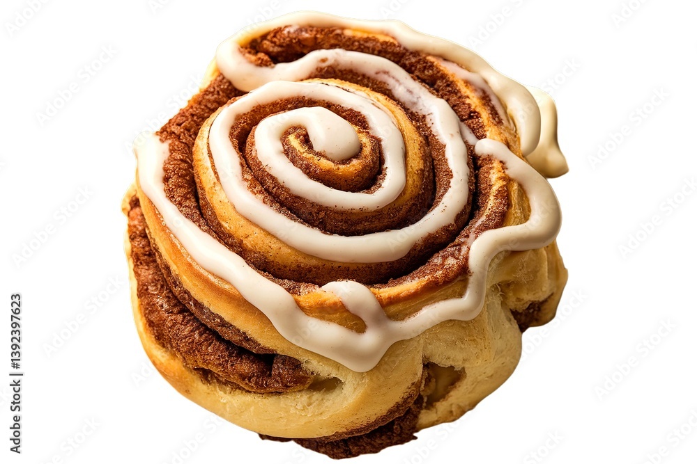 Fototapeta premium A photo of a cooked, baked Cinnabon