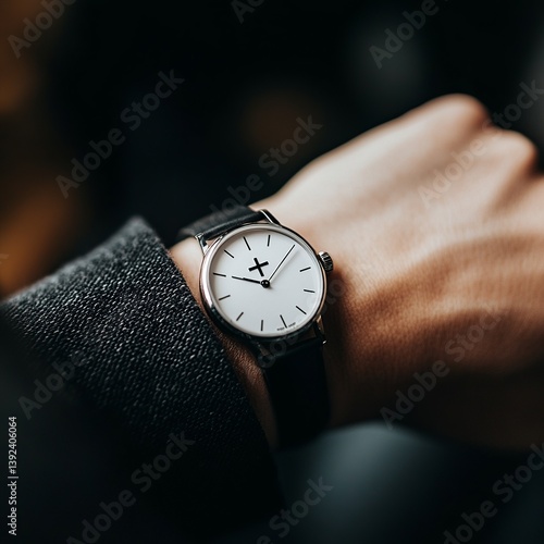 Wallpaper Mural Close-up of a stylish wrist wearing a modern watch, highlighting elegance, fashion, and time-conscious lifestyle Torontodigital.ca