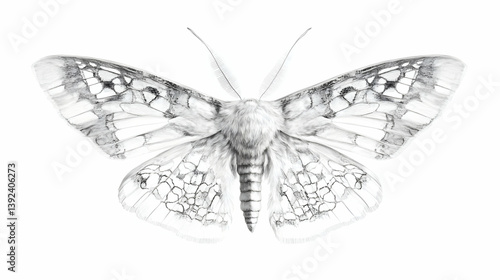 moth drawing illustration
