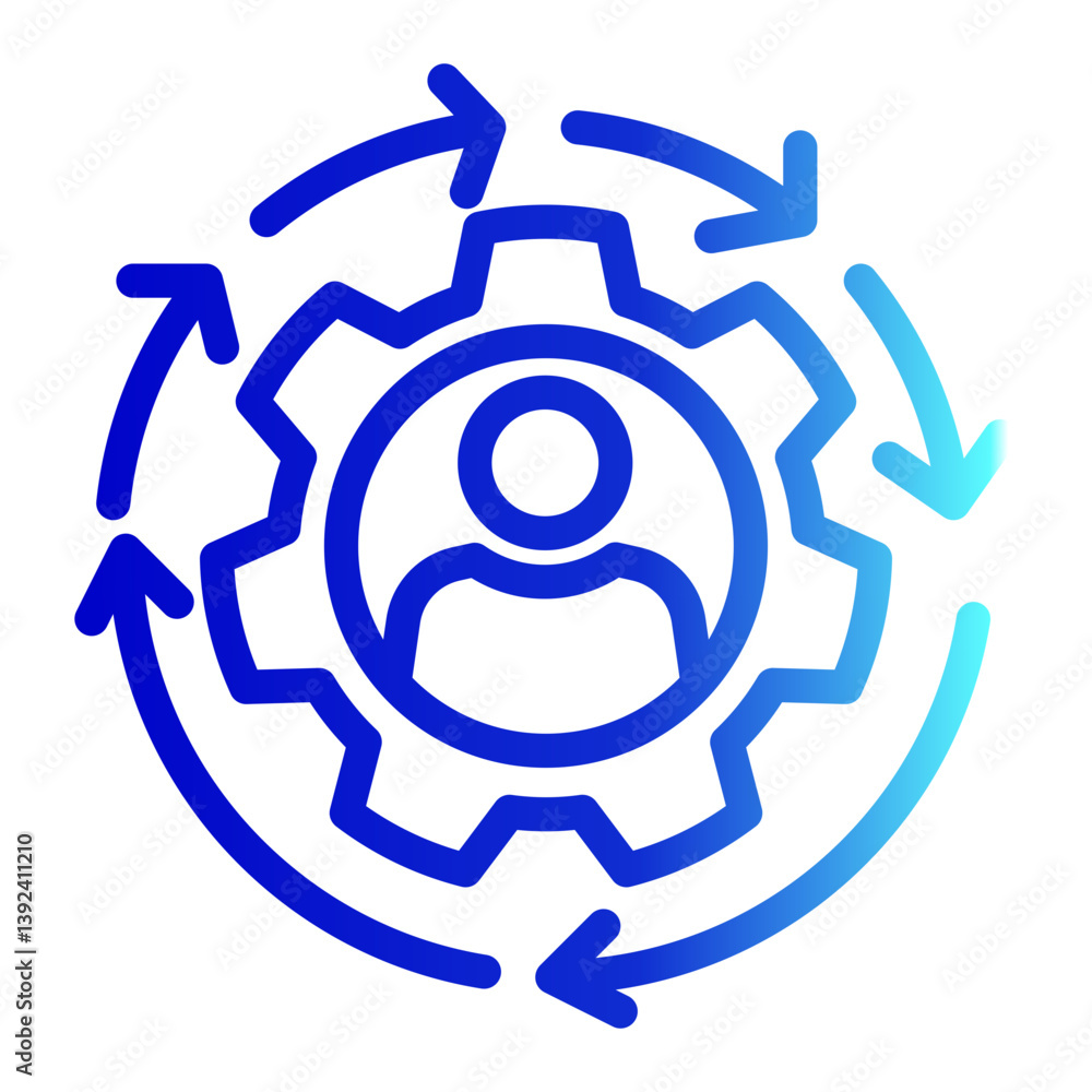 Management Icon Line Gradient Style for Startup Business Pack Icon Themes Management Icon Line Gradient Style for Startup Business Pack Icon Themes