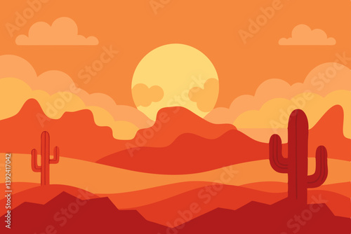desert landscape with cactus
