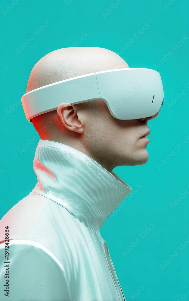 Immersive Tech Frontier Next-Gen Virtual Reality Wearable in Minimalist Cyberpunk Profile - Cutting-Edge Digital Experience for Innovative Professionals Immersive Tech Frontier Next-Gen Virtual Reality Wearable in Minimalist Cyberpunk Profile - Cutting-Edge Digital Experience for Innovative Professionals